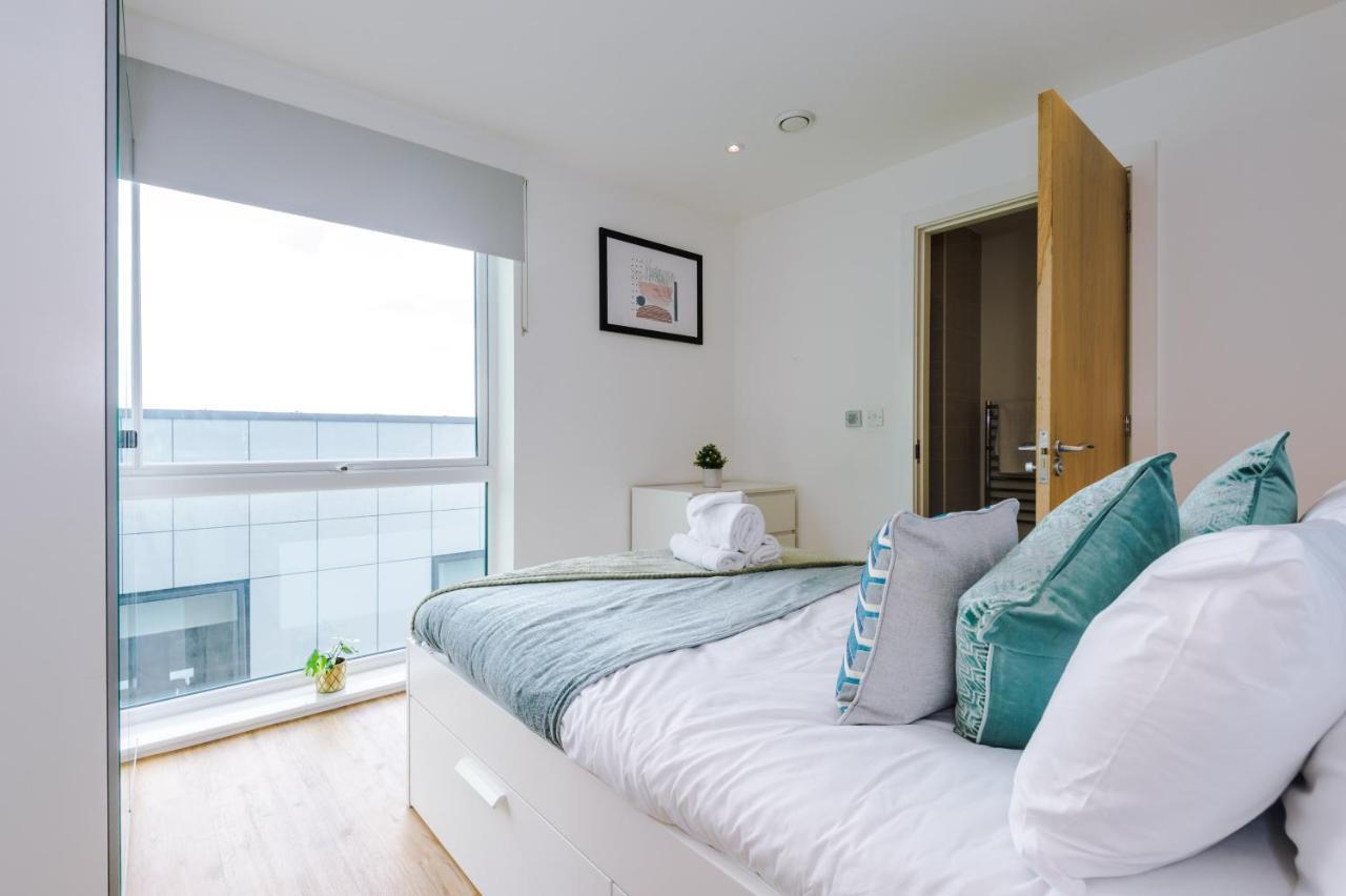 Stunning Scandi Manchester City Centre Penthouse - Sleeps 10 - Parking Exterior foto