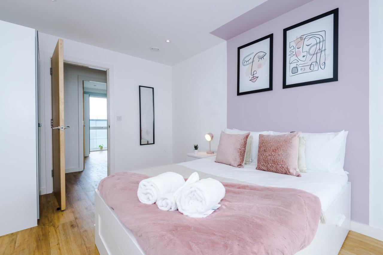 Stunning Scandi Manchester City Centre Penthouse - Sleeps 10 - Parking Exterior foto